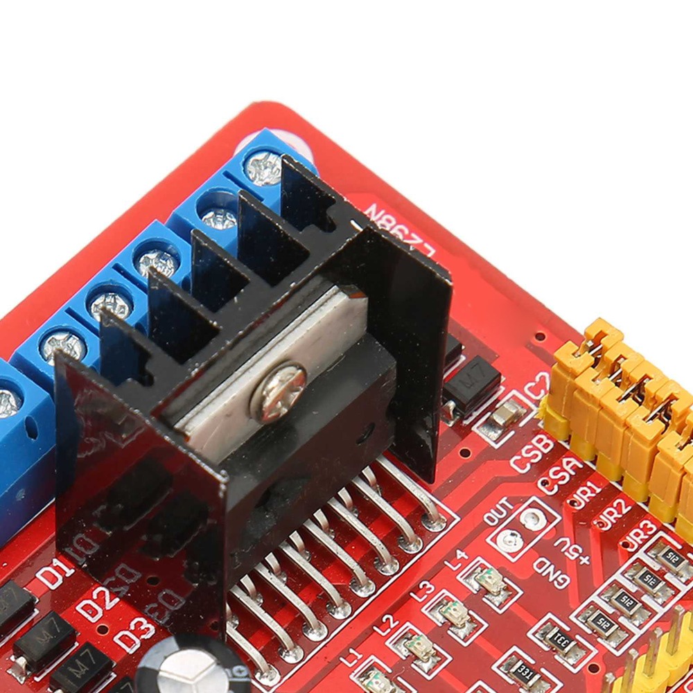 โมดูลควบคุมมอเตอร์สเต็ปเปอร์ L - Motor Driver L298N บทวิจารณ์และราคา