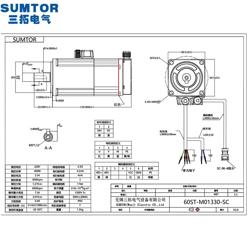 ชุดเซอร์โวมอเตอร์ 220v 400w เซ - Servo Kit บทวิจารณ์และราคา
