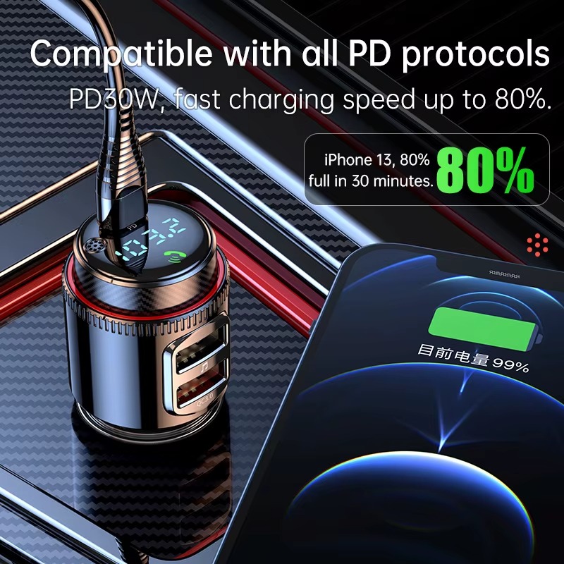 3.0 บลูทูธเครื่องเล่น MP3 ในรถ - Robot Bluetooth Car บทวิจารณ์และราคา