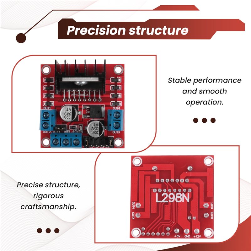 โมดูล AED7-L298N บอร์ดควบคุมมอ - Motor Driver L298N บทวิจารณ์และราคา
