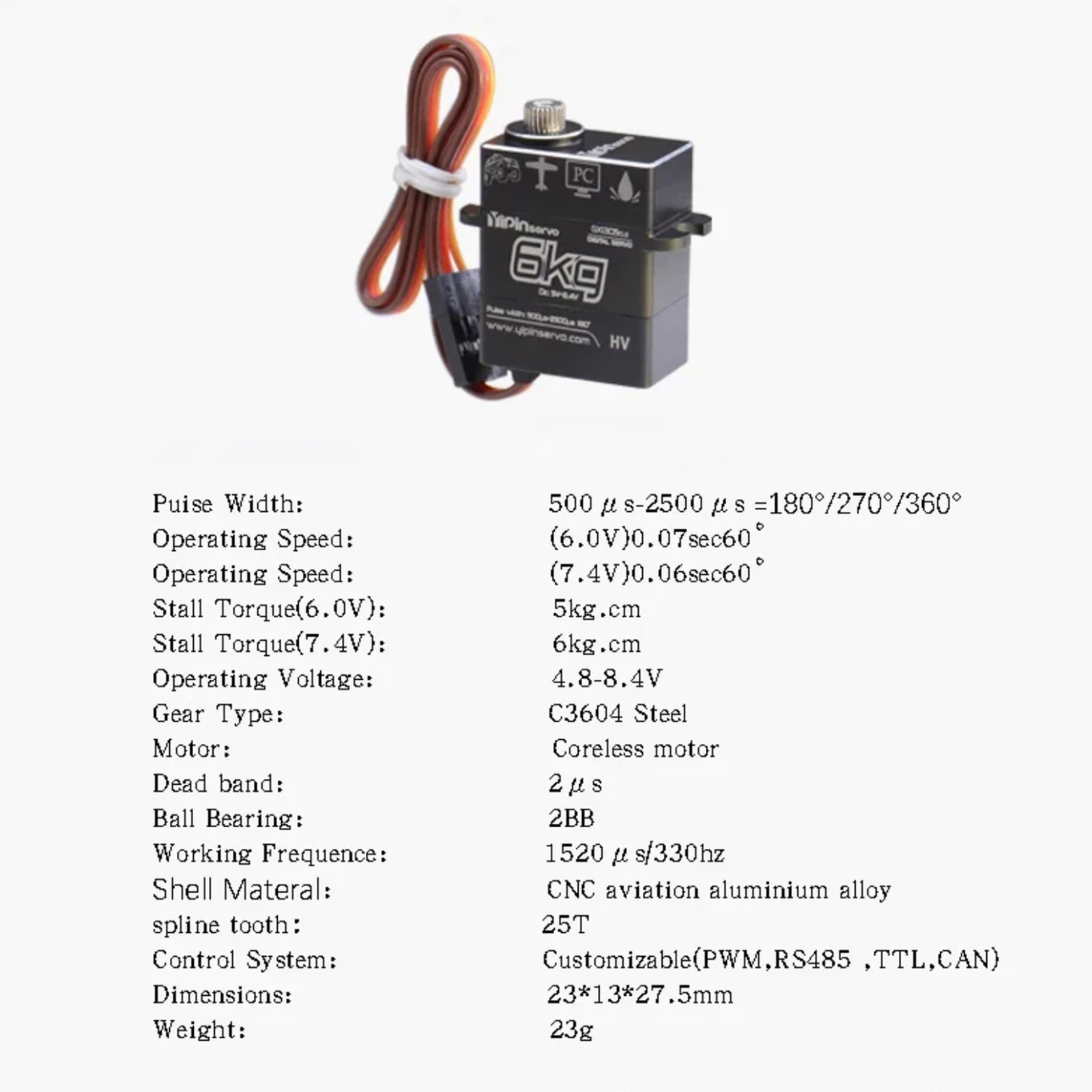 GX Coreless Digital Micro Serv - Micro Servo บทวิจารณ์และราคา